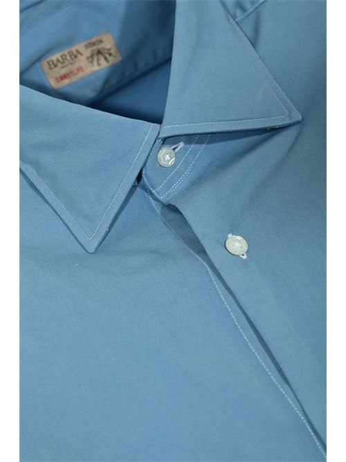 Camicia in cotone color denim chiaro BARBA NAPOLI | P01PZ0998U0002